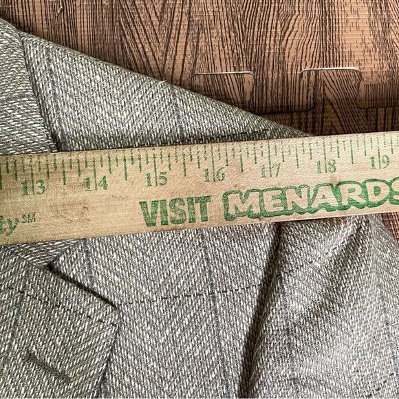 Burberry Tan Windowpane Check Wool Blazer Sports Coat 2 Button Mens 38R - Picture 3 of 9